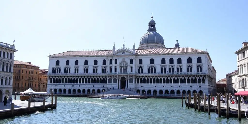 Doge's Palace with Grand Canal in Venice