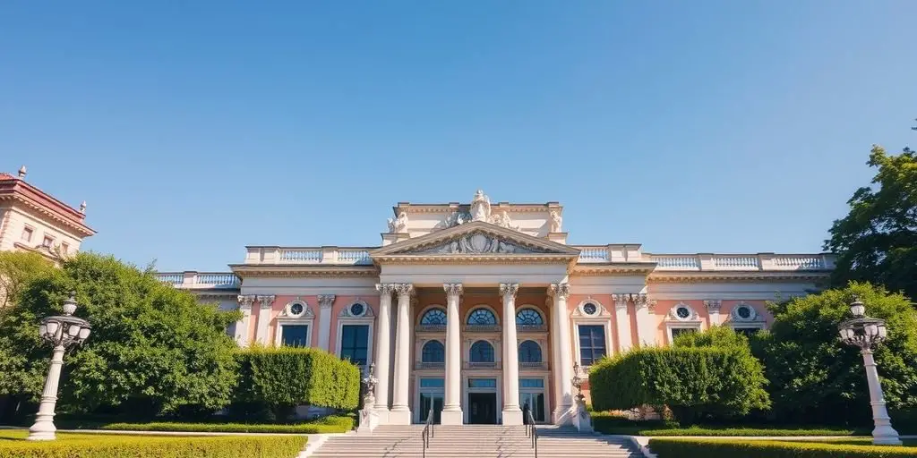 Thyssen-Bornemisza Museum entrance with elegant architecture