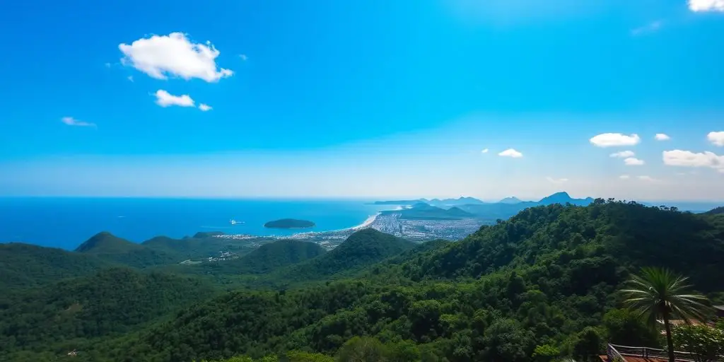 Panoramic view from Karon Viewpoint in Phuket