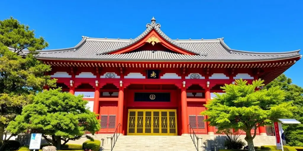 Tokyo National Museum entrance with traditional architecture